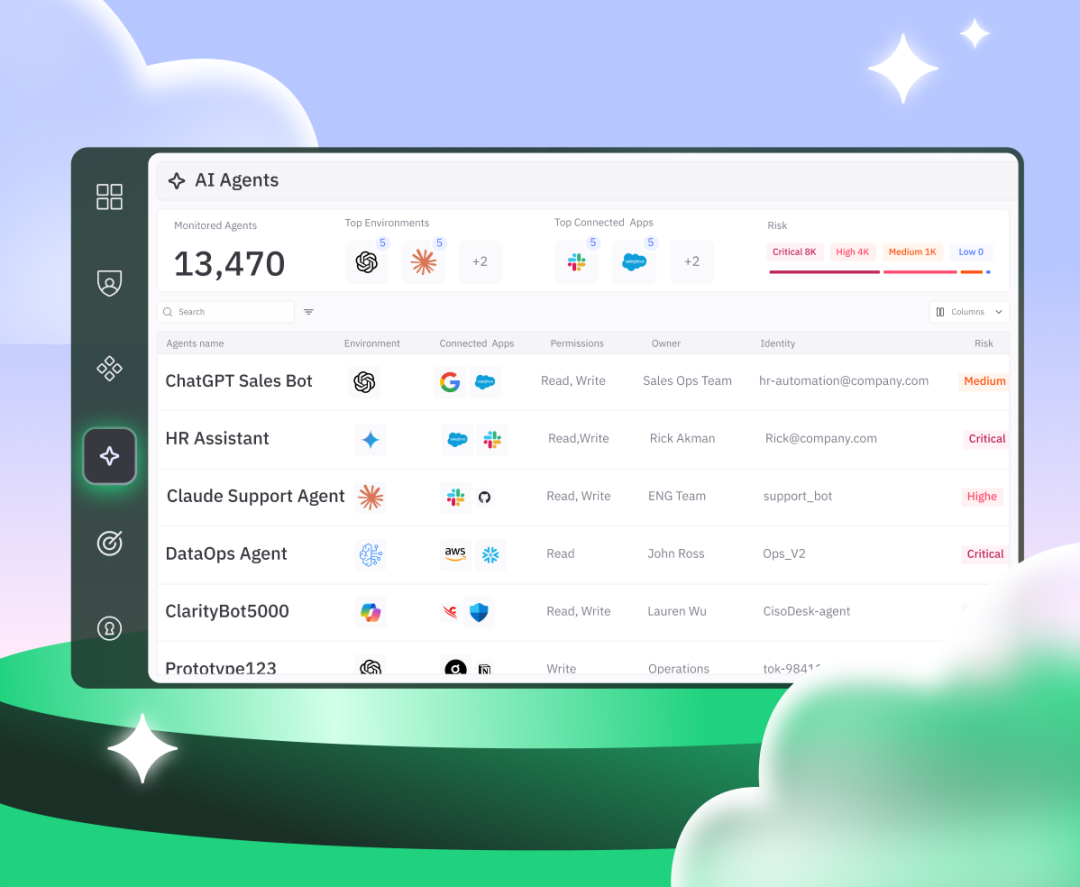 Token Security — AI Agent & MCP Server Discovery 产品界面
